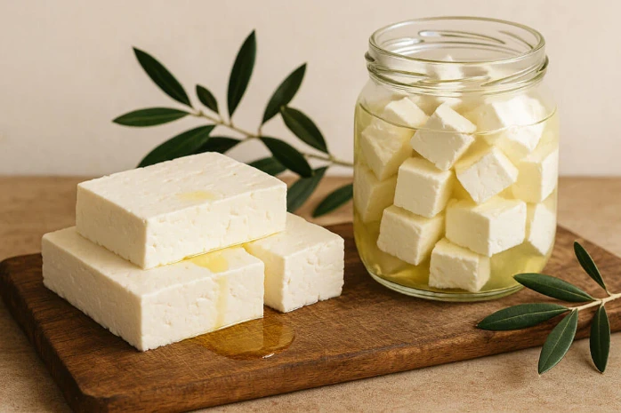 Mysthill feta cheese (200g glass jar)